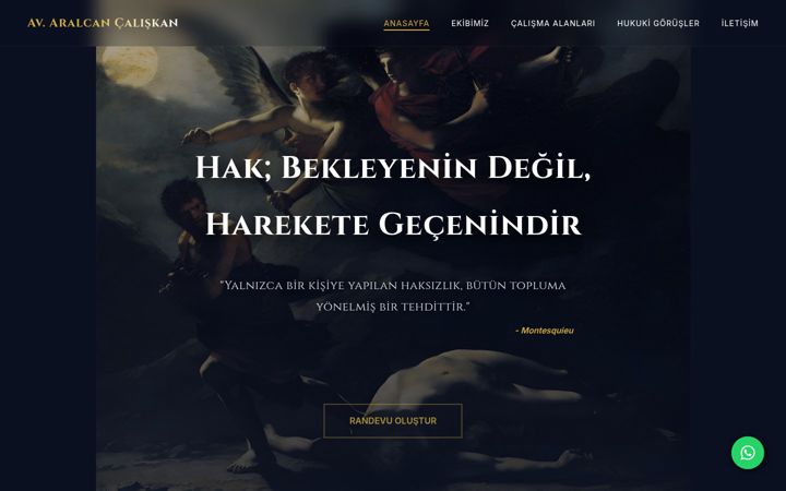 Screenshot of aralcancaliskan.av.tr