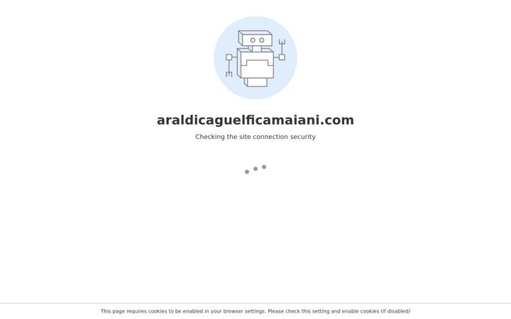 Screenshot of araldicaguelficamaiani.com