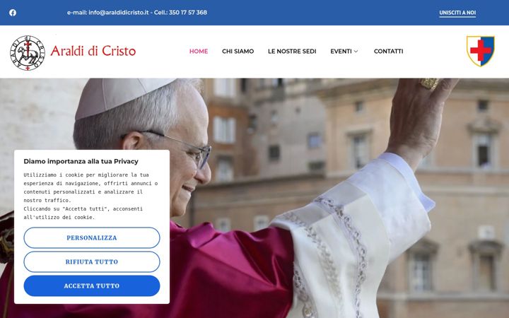 Screenshot of araldidicristo.it
