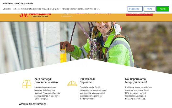 Screenshot of araldiniconstructions.it
