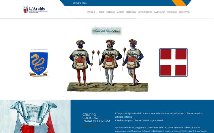 Screenshot ta' araldo-crema.org