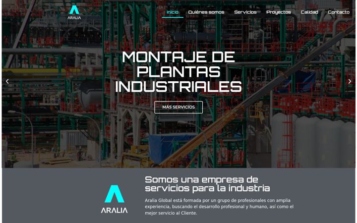 Screenshot ta' araliaglobal.es