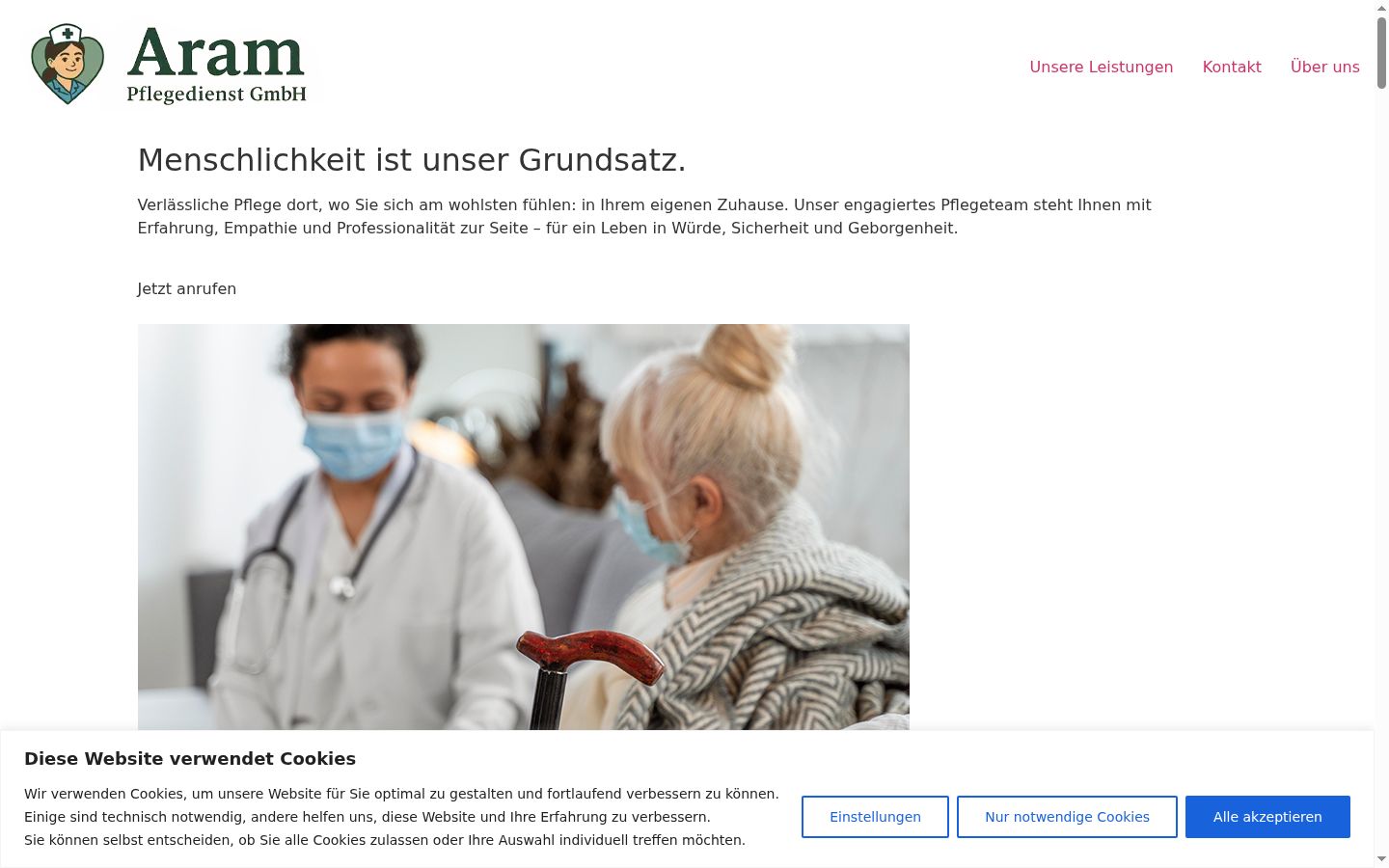 Screenshot tal-banner tal-kunsens muri qabel kwalunkwe interazzjoni