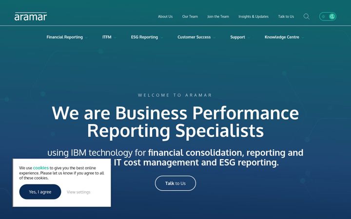 Screenshot ta' aramar.co.uk