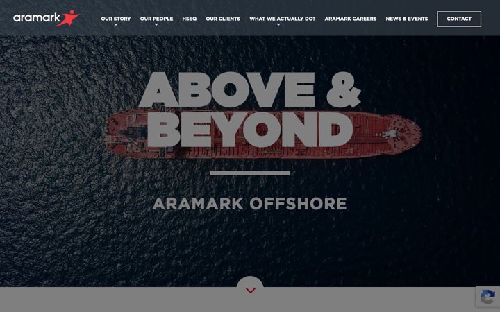 Screenshot of aramarkoffshore.com