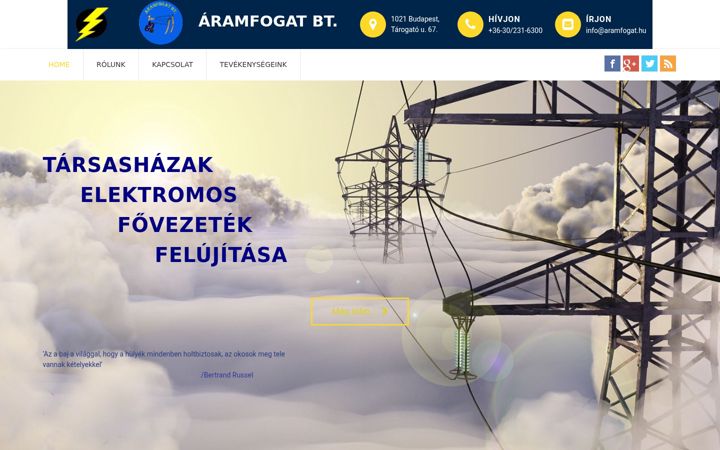 Screenshot of aramfogat.hu