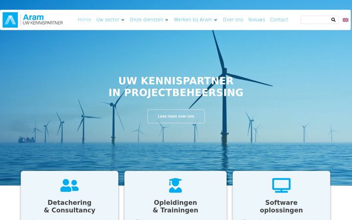 Screenshot of aramgroup.com