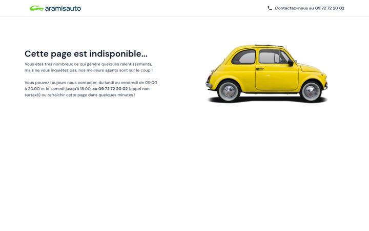Screenshot of aramisauto.com