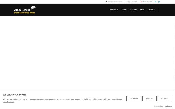 Screenshot van aramleeuw.com