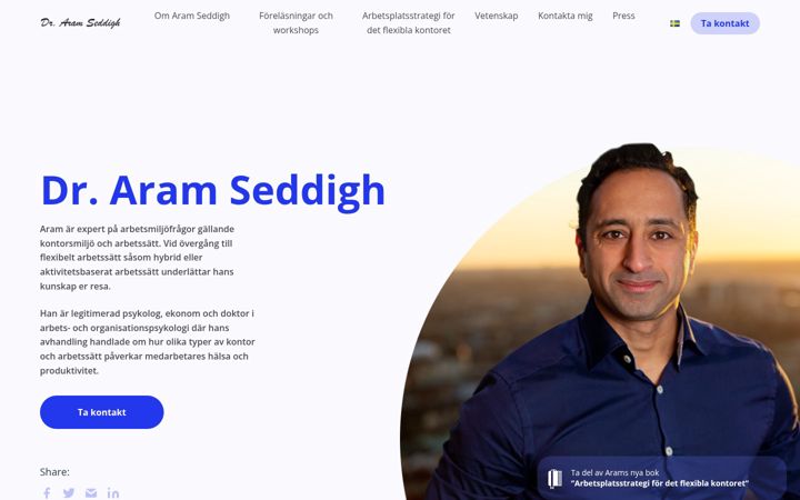Screenshot of aramseddigh.com