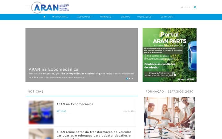 Screenshot of aran.pt