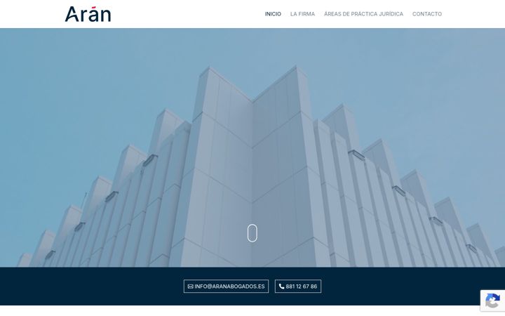 Ekrano kopija aranabogados.com