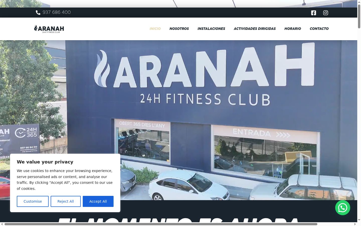 Sutikimo reklamjuostės, rodytos prieš bet kokią sąveiką, ekrano kopija