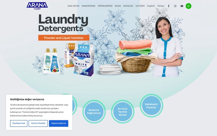 Screenshot of aranapremium.com