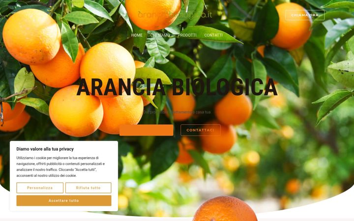 Screenshot of aranciabiologica.eu