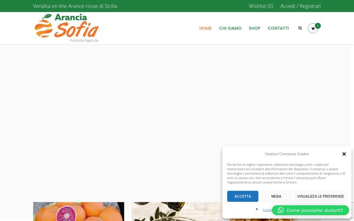Screenshot of aranciasofia.it