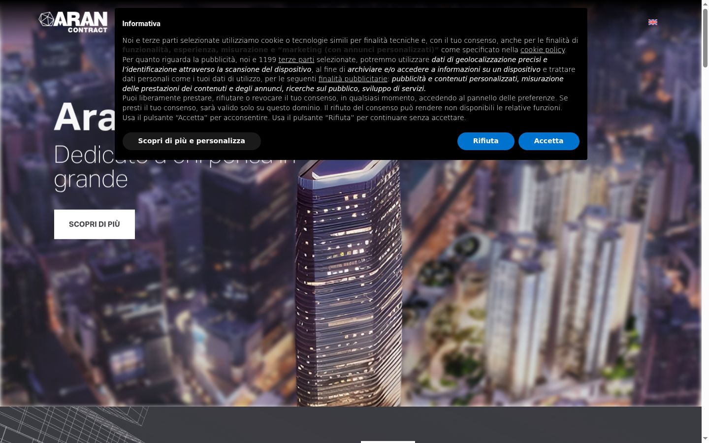 Screenshot tal-banner tal-kunsens muri qabel kwalunkwe interazzjoni