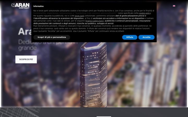 Screenshot ta' arancontract.it