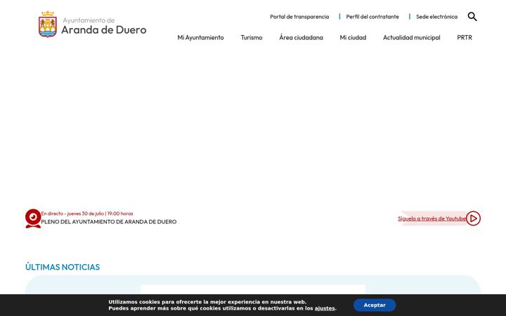 Screenshot of arandadeduero.es