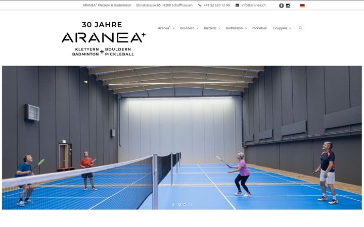 Screenshot of aranea.ch