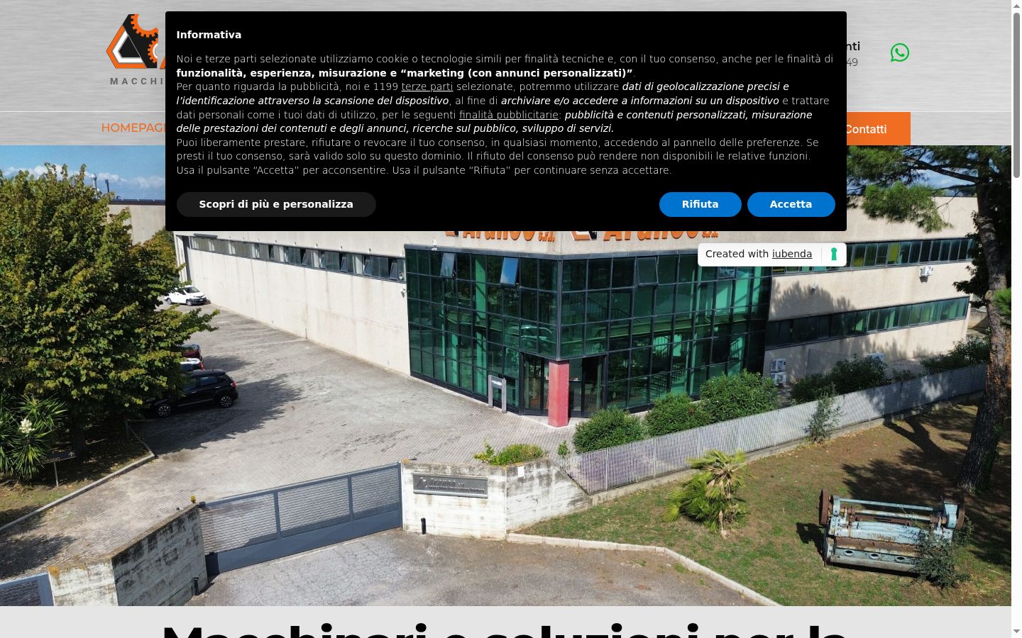 Képernyőkép a bármilyen interakció előtt megjelenő hozzájárulási bannerről