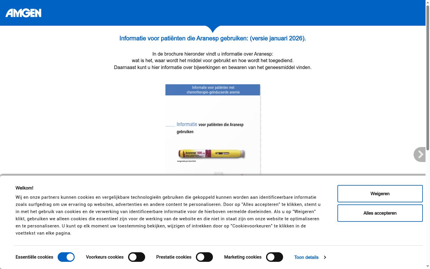 Zrzut ekranu banera zgody wyświetlanego przed jakąkolwiek interakcją