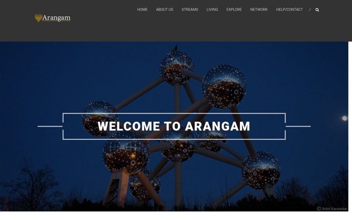 Screenshot of arangam.info