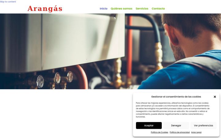 Screenshot of arangas.es