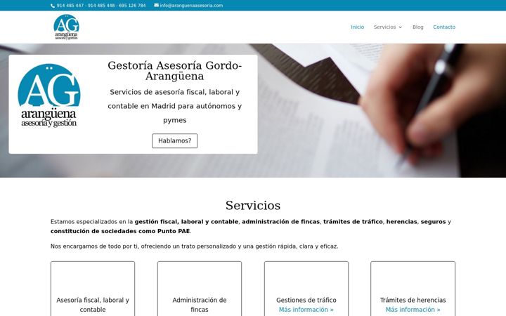 Screenshot του aranguenaasesoria.com