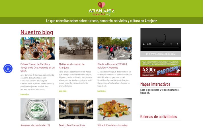 Screenshot von aranjuezenunclick.org