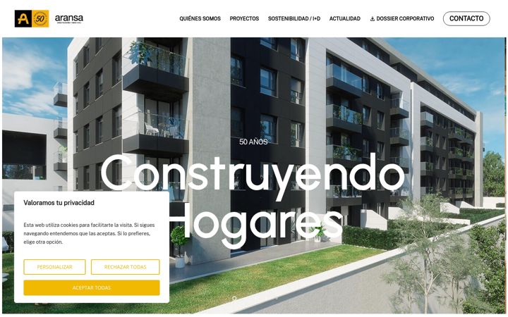 Zrzut ekranu aransaconstruccion.com
