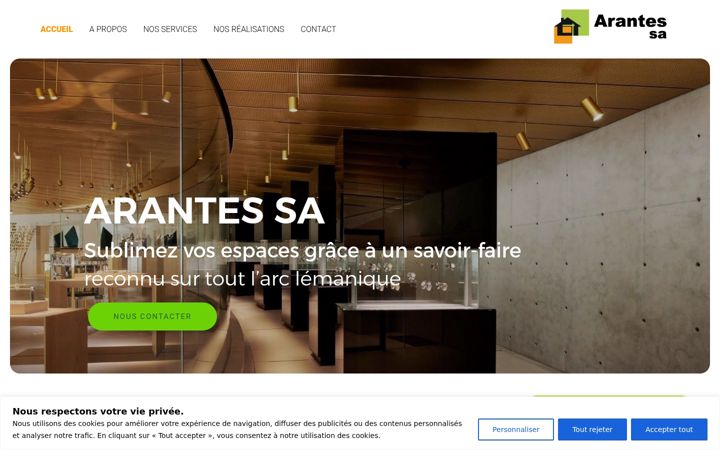 Screenshot of arantes.ch