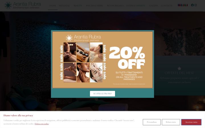 Screenshot of arantiarubraspa.it