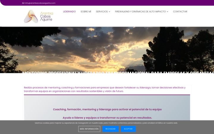 Screenshot ta' arantxacobosaguirre.com