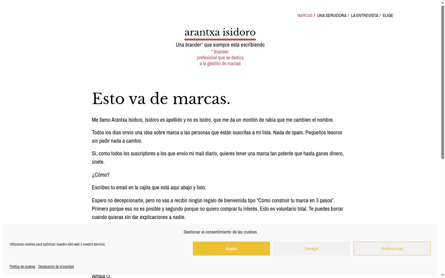 Screenshot tal-banner tal-kunsens muri qabel kwalunkwe interazzjoni