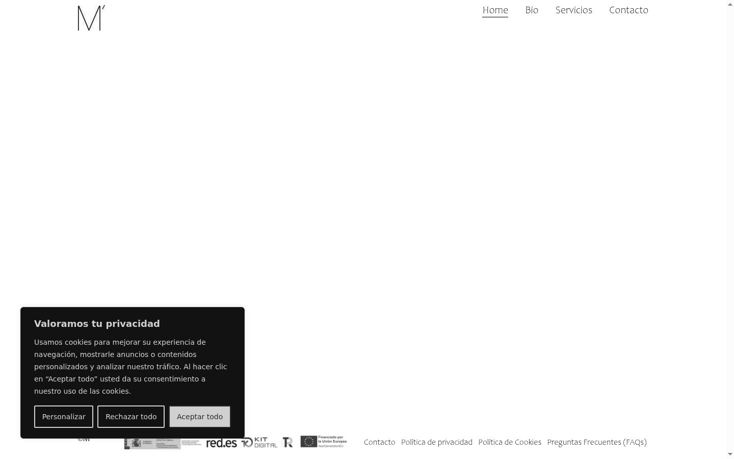 Screenshot tal-banner tal-kunsens muri qabel kwalunkwe interazzjoni