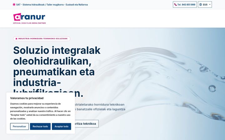 Screenshot of aranur.com