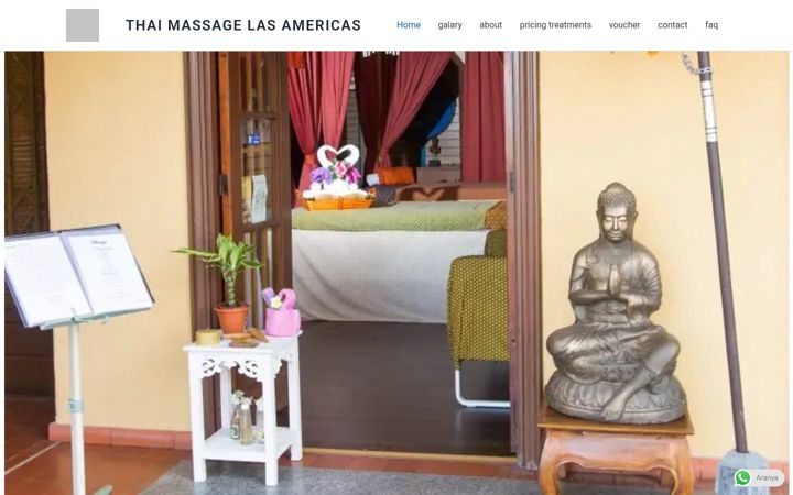 Screenshot of aranyathaimassage.es