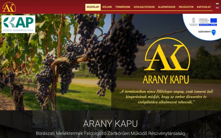 Ekrānuzņēmums no aranykapu.eu