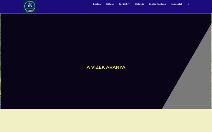Screenshot ta' aranyvizitura.hu