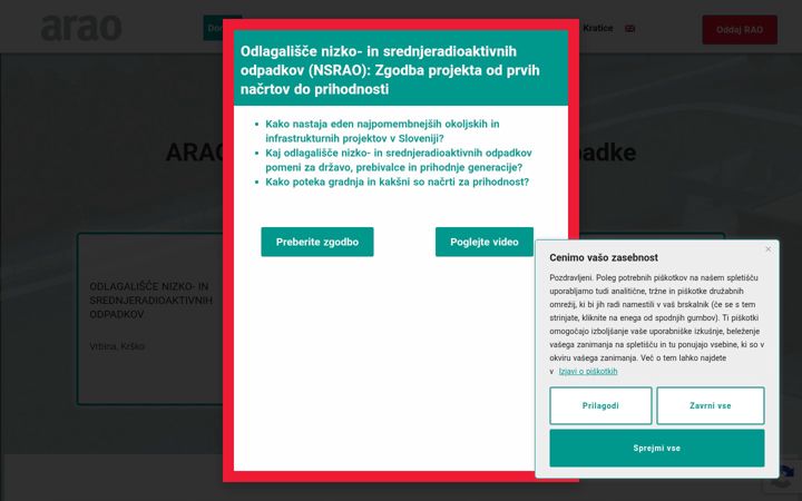 Screenshot ta' arao.si