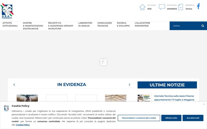 Screenshot of arapiemonte.it