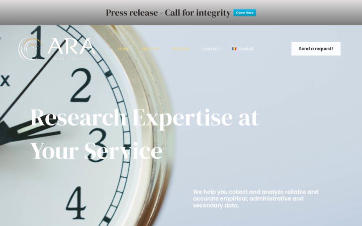 Screenshot of arapo.ro