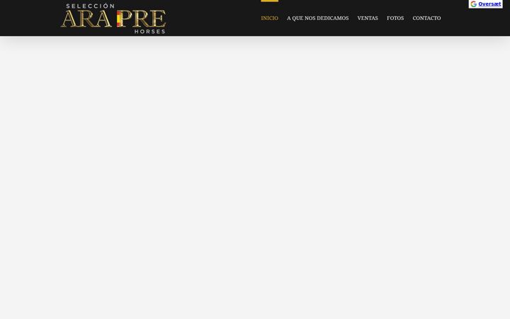 Ekraanipilt saidist araprehorses.com