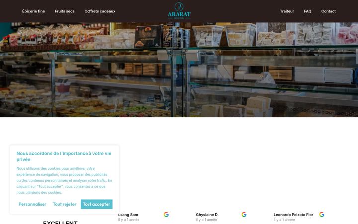 Screenshot of ararat-epiceriefine.com