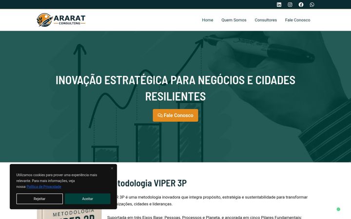 Screenshot of araratconsulting.com.br
