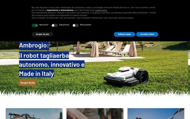 Ekrānuzņēmums no araricambisnc.com
