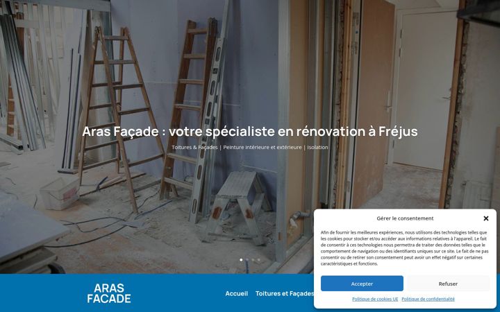 Ekrānuzņēmums no aras-facade.fr