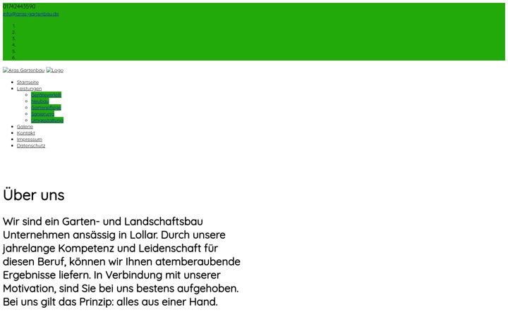Screenshot of aras-gartenbau.com