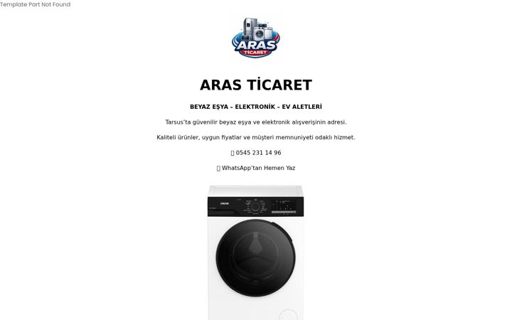 Screenshot of aras-ticaret.com